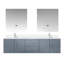 Ensemble de meuble-lavabo double mural 72 "avec miroir Geneva-91877472-87285994