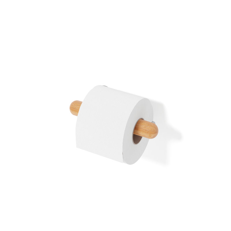 Estell Wall Mounted Toilet Paper Holder, Bamboo