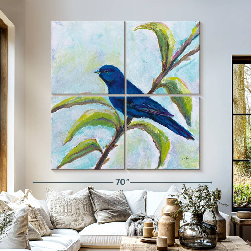 Brampt Indigo Bunting, 57" H x 57" W