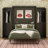 Her Majesty Murphy Bed with Storage Cabinets-88730511-89053059