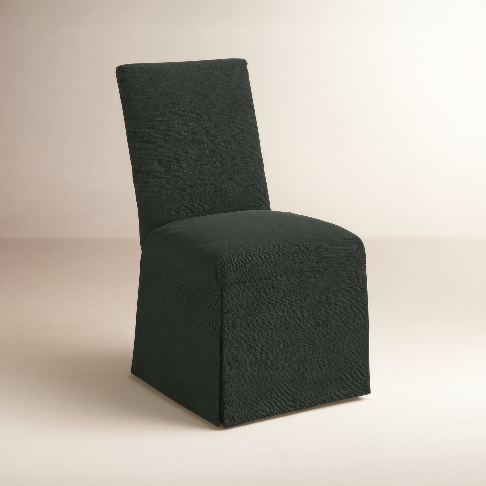 Silvia Parsons Dining Chair, Classic Black Linen