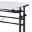 Rolling Writing Desk with Height Adjustable Desktop and Moveable Shelf-42198064