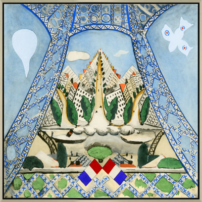 «Under the Eiffel Tower» - Peinture sur toile