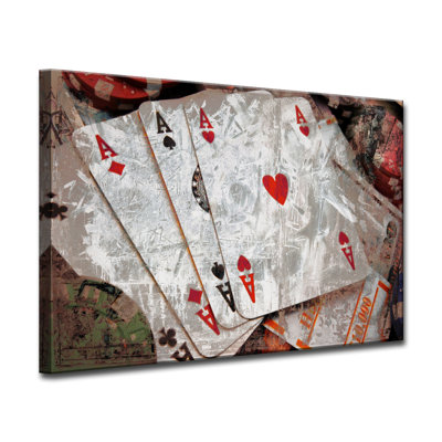 « poker ii », impression sur toile