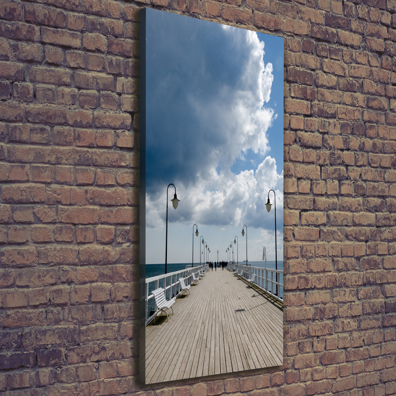 Pier In Orłowo - Wrapped Canvas Print