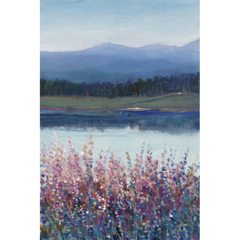 «Lakeside Mountain II» par Timothy O 'Toole - peinture sur toile tendue, H 36 po x l 24 po x P 1,25 po, Non, Toile tendue