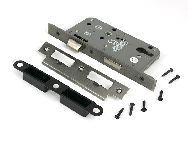 Euro Din Sash Lock, Pewter Patina