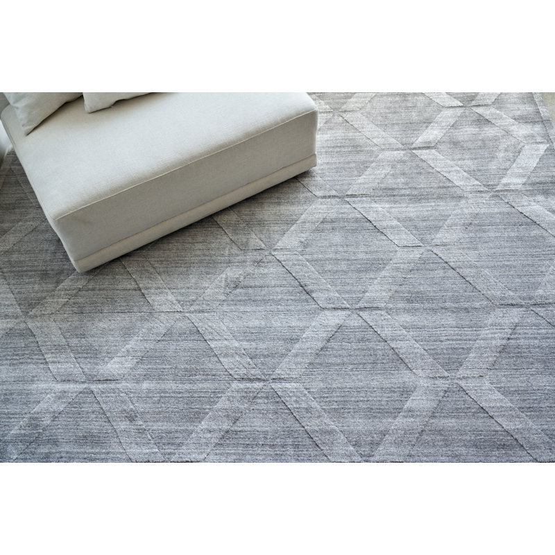 Castelli Geometric Area Rug in Gray, Rectangle 8' x 10'