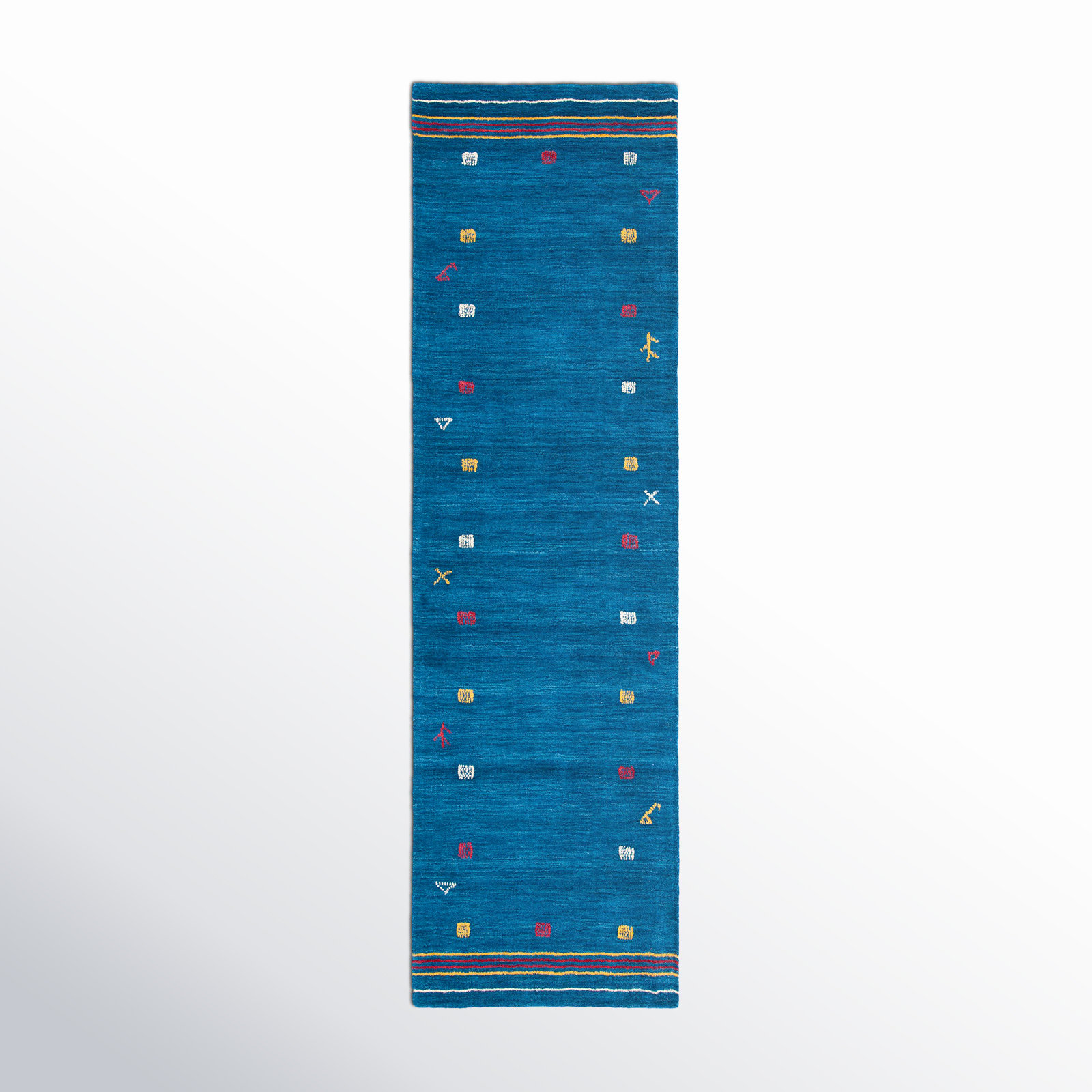 Danette Hand Loomed Wool Rug, Runner 2'3" x 10'