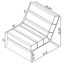 Chaise sans accoudoirs en acrylique Staeell-687140191