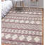 Tapis rose nouvel âge en laine 5 pi 11 po x 9 pi 2 po Demontrey