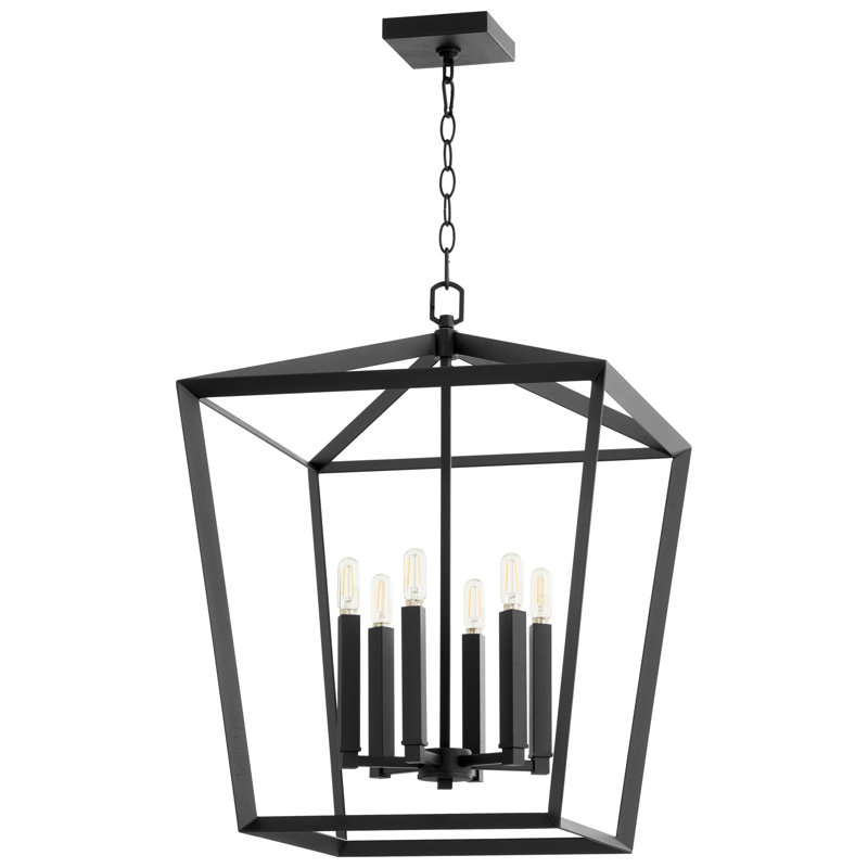 Hyperion 6 - Light Chandelier, Black