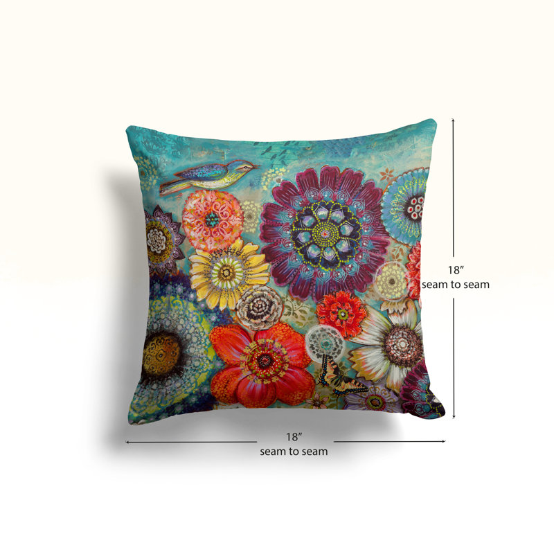 Coussin décoratif Blue Bird Boho