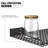 Wall Mounted Storage Shelf for Garage, 2 Pack Metal Shelf Rack