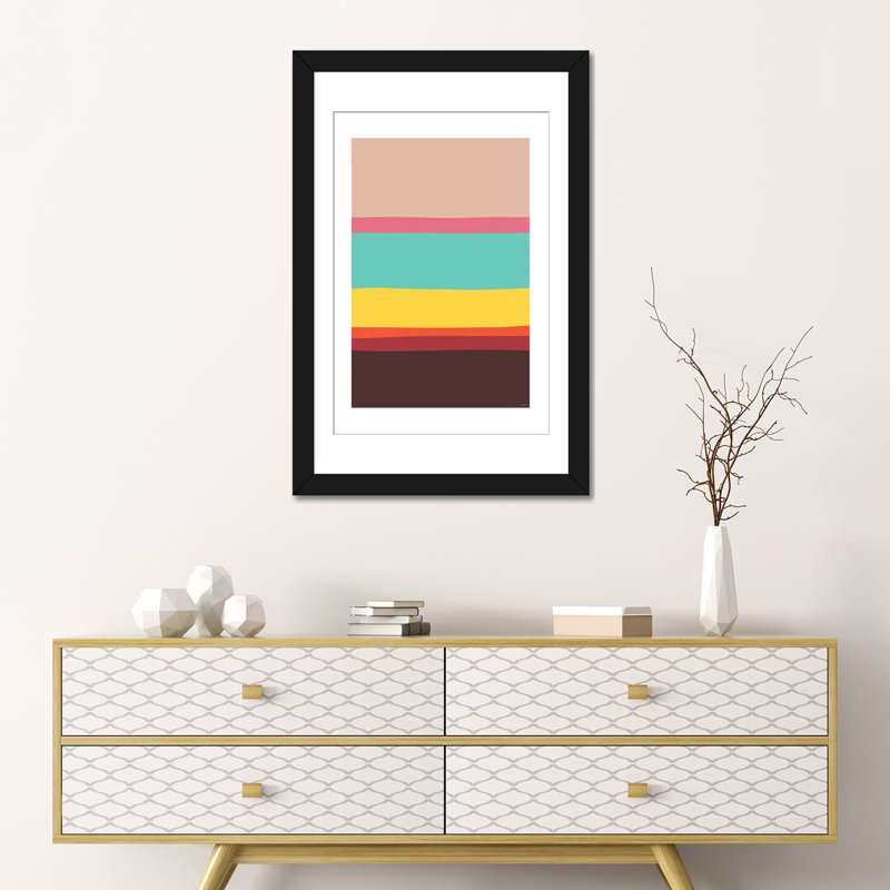 « modern abstract v », impression sur toile, H 24 po x l 16 po x P 1 po, Papier d'art encadré noir, Blanc