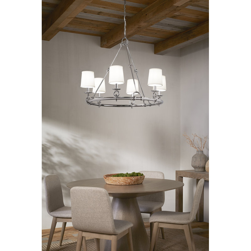 Terret™ 35.75" Six-Light Chandelier, Vibrant Brushed Bronze
