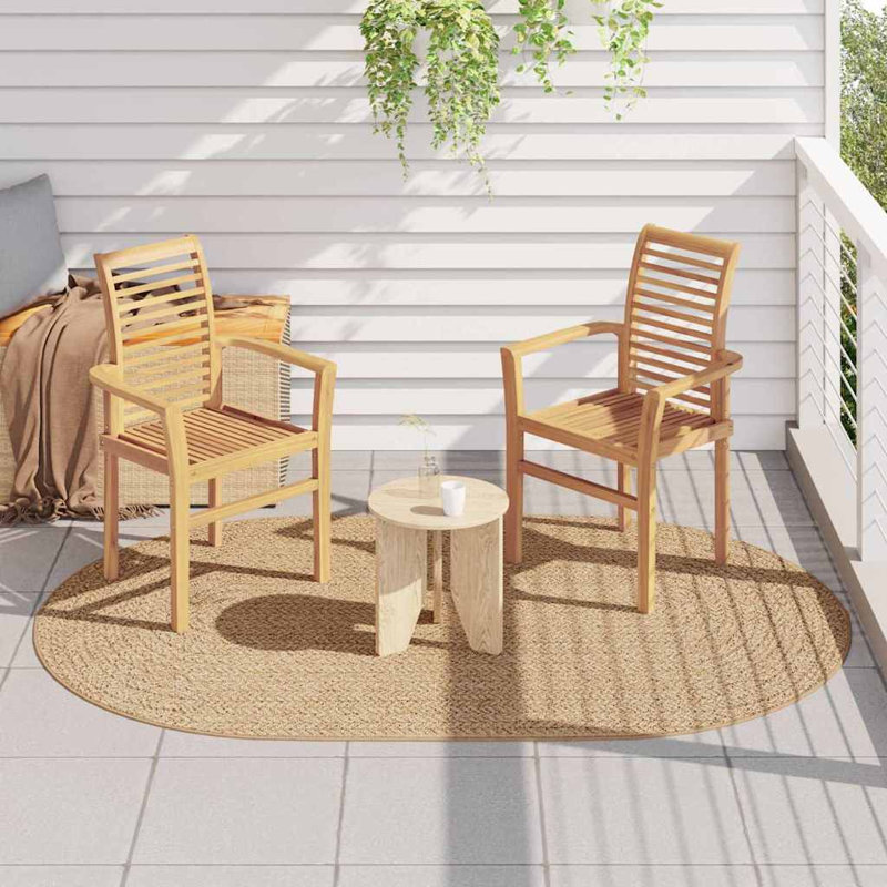 Oval Machine Braided Area Rug, Oval 160 x 230 cm