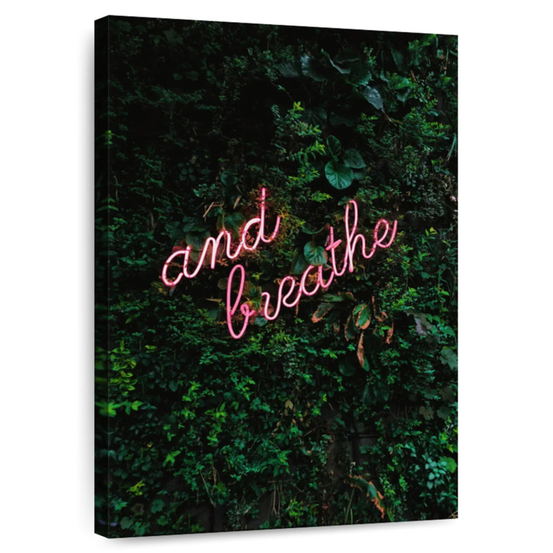 Tergel And Breathe Typography, 30" H x 20" W