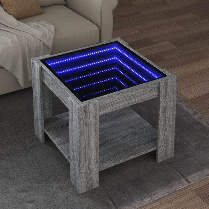 Damontray Coffee Table with Storage, Grey Sonoma