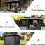 Gazebo de 3 m (10 pi) en métal avec toit double pour patio, cour arrière, terrasse, pelouse - Happy Materials Activity