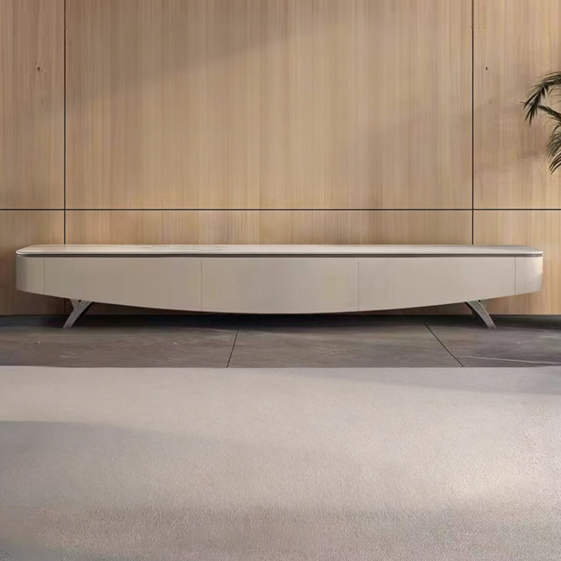 Meuble télé moderne en bois manufacturé beige