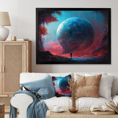 Planète planant dans un univers III, reproduction d'art sur toile