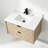 36" Transitional Floating Natural Oak Bath Vanity with 1" Engineered Marble Top-1306221246