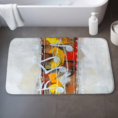 Harmony Bath Mat with Non-Slip Backing - Quick Dry Memory Foam Bathroom Rug - Absorbent - Modern Plush Spa-Style - Machine Washable
