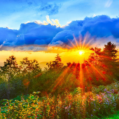 " Appalachian Mountains At Sunset "