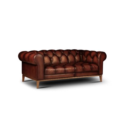 Gaga 66'' Genuine Leather Rolled Arm Chesterfield Sofa -  Eleanor Rigby, GAGA-20-MAE-POLO-SS