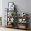 178 cm H x 120 cm W Etagere Bookcase-1257107287