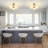 3-Light Glass Modern Sputnik Globe Semi Flush Mount Ceiling Light-825938346-805853877