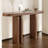 Retro style simple oval console table-1187162566