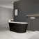 Acrylic Freestanding Bathtub With Overflow & Pop-Up Chrome Drain, Cupc Certified