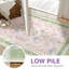 Tapis intérieur rosé / vert / beige Amboy Verdant, lavable à la machine, avec envers antidérapant-129757314