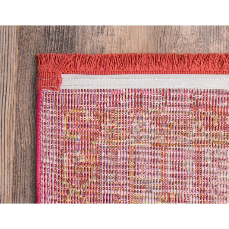 Damask Indoor Rug, Runner 2' x 8'