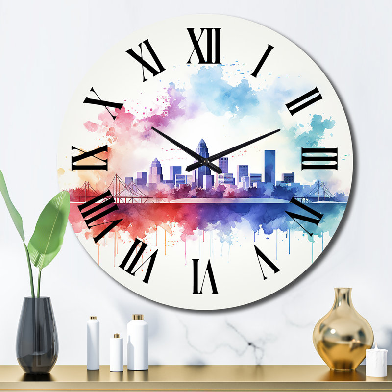 Charels - Horloge murale abstraite, Grand