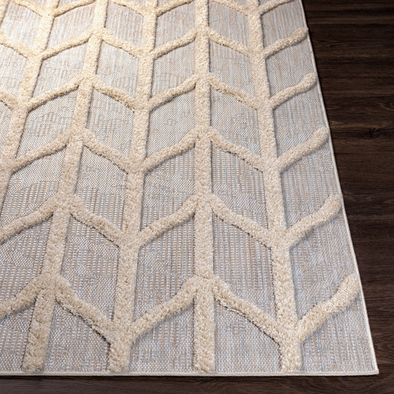 Geometric Indoor / Outdoor Rug, Rectangle 5'3" x 7'