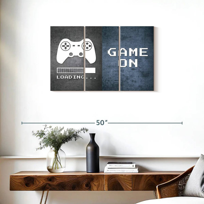 'Loading Game On, 20" H x 33" W