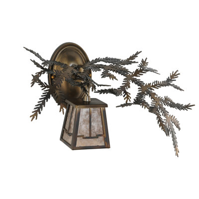 Rustic Lodge Steel Wall Light