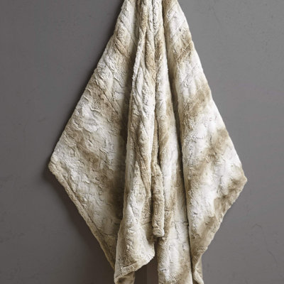 Zuri Oversized Faux Fur Heated Throw