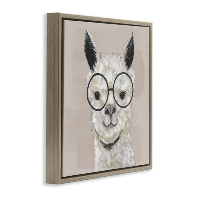 Portrait de lunettes Happy Alpaca