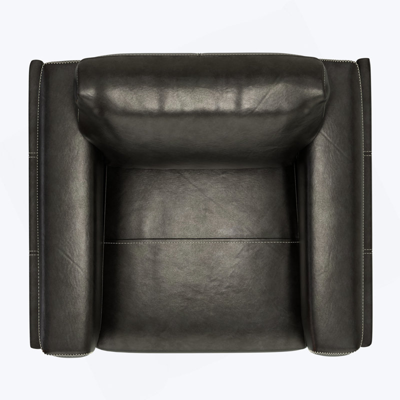 Charcoal Gray Leather Chair