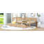 Lit de jour simple en bois avec deux tiroirs-124917780-124917778