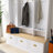 Farmhouse Hall Tree Entryway Organizer With Storage Bench-649257235