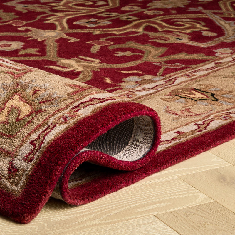 Balthrop Hand Tufted Wool Oriental Rug, Square 8'