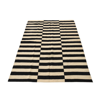 Tapis noir et blanc Jaylen