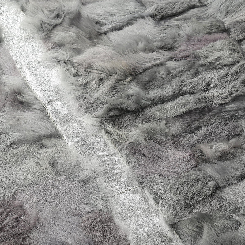 Light Grey Tuscan Rug Handmade Genuine Tuscan Leather Carpet