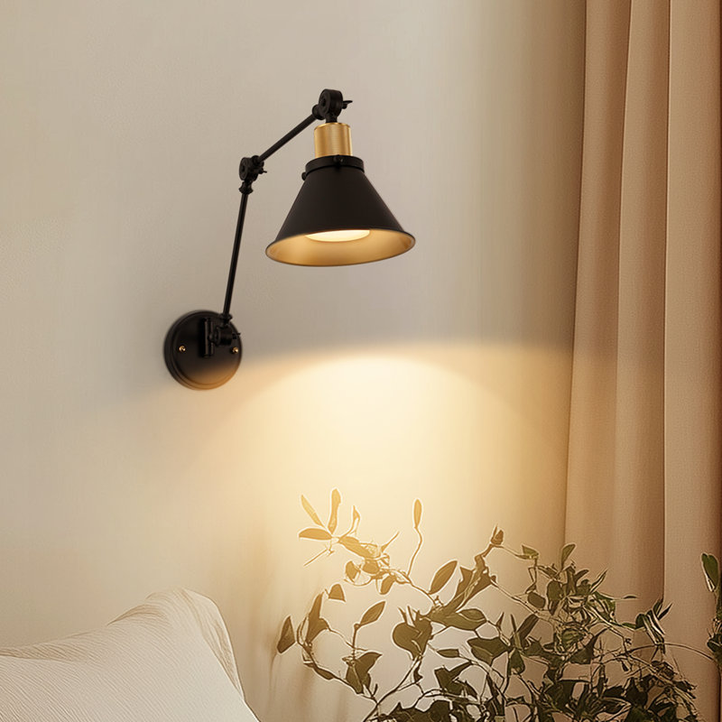 Industrial Swing Arm Wall Sconce 2-Pack