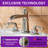 8-16 Inch 3 Holes 2 Handle Widespread Bathroom Sink Faucet-45090089-89153518